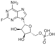 2-氟腺苷5'-(二氢磷酸酯)分子结构 (CAS 1492-60-0)