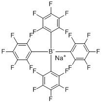 四五氟苯基硼酸钠分子结构 (CAS 149213-65-0)