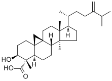 (3beta,4alpha)-3-羟基-24-亚甲基-9,19-环羊毛甾烷-28-酸分子结构 (CAS 149252-87-9)
