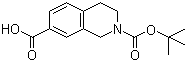 N-Boc-1,2,3,4-四氢异喹啉-7-甲酸分子结构 (CAS 149353-95-7)