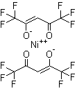 二(六氟乙酰丙酮)镍分子结构 (CAS 14949-69-0)