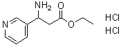 3-Amino-3-(pyridine-3-yl)propionic acid ethyl ester dihydrochloride molecular structure (CAS 149498-96-4)