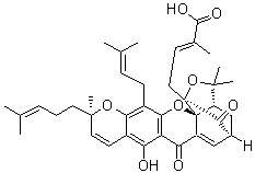 R-异藤黄酸分子结构 (CAS 149655-52-7)