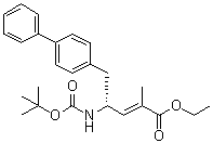 (4R)-5-[1,1'-联苯]-4-基-4-[[叔丁氧羰基]氨基]-2-甲基-2-戊烯酸乙酯分子结构 (CAS 149709-59-1)