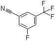 3-氟-5-(三氟甲基)苯甲腈分子结构 (CAS 149793-69-1)