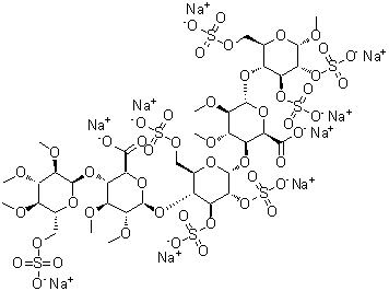艾屈肝素钠分子结构 (CAS 149920-56-9)