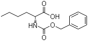 N-苄氧羰基-D-正亮氨酸分子结构 (CAS 15027-14-2)