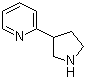 2-(吡咯烷-3-基)吡啶分子结构 (CAS 150281-45-1)