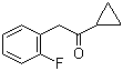 1-环丙基-2-(2-氟苯基)乙酮分子结构 (CAS 150322-73-9)