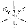 三乙腈三羰基钼分子结构 (CAS 15038-48-9)