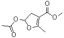 5-(乙酰氧基)-4,5-二氢-2-甲基-3-呋喃羧酸甲酯分子结构 (CAS 150437-92-6)