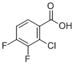 2-氯-3,4-二氟苯甲酸分子结构 (CAS 150444-93-2)