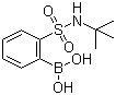 2-(叔丁基氨基)磺酰基苯硼酸分子结构 (CAS 150691-04-6)