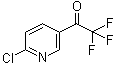 1-(6-氯吡啶-3-基)-2,2,2-三氟乙酮分子结构 (CAS 150698-72-9)
