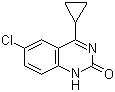 6-氯-4-环丙基-2(1H)-喹唑啉酮分子结构 (CAS 150878-36-7)