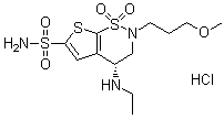 布林佐胺盐酸盐分子结构 (CAS 150937-43-2)