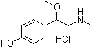 beta-甲氧基辛弗林盐酸盐分子结构 (CAS 15096-17-0)