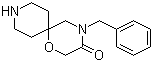 4-(Phenylmethyl)-1-oxa-4,9-diazaspiro[5.5]undecan-3-one molecular structure (CAS 151096-96-7)
