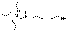 N-(6-氨基己基)氨基甲基三乙氧基硅烷分子结构 (CAS 15129-36-9)