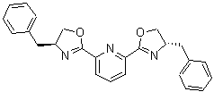 2,6-二[(4S)-4-苄基-4,5-二氢恶唑-2-基]吡啶分子结构 (CAS 151670-69-8)