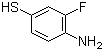 4-氨基-3-氟苯硫酚分子结构 (CAS 15178-48-0)