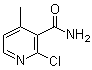 2-氯-4-甲基-3-吡啶甲酰胺分子结构 (CAS 152362-01-1)