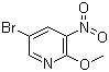 5-Bromo-2-methoxy-3-nitropyridine molecular structure (CAS 152684-30-5)