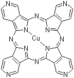 4,4',4'',4'''-四氮杂-29H,31H-酞菁铜分子结构 (CAS 15275-52-2)