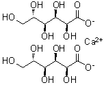 L-Gluconic acid calcium salt (2:1) molecular structure (CAS 152772-65-1)