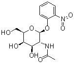 2-硝基苯基 2-(乙酰氨基)-2-脱氧-beta-D-吡喃半乳糖苷分子结构 (CAS 152957-34-1)