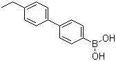 4-乙基联苯硼酸分子结构 (CAS 153035-62-2)