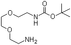 tert-Butyl 2-(2-(2-aminoethoxy)ethoxy)ethylcarbamate molecular structure (CAS 153086-78-3)
