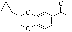 3-环丙基甲氧基-4-甲氧基苯甲醛分子结构 (CAS 153200-64-7)