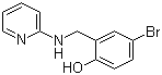 4-溴-2-[(吡啶-2-胺)甲基]苯酚分子结构 (CAS 153247-75-7)