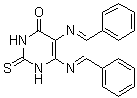 2,3-Dihydro-5,6-bis[(E)-(phenylmethylene)amino]-2-thioxo-4(1H)-pyrimidinone molecular structure (CAS 1533426-72-0)