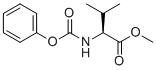 N-(苯基氧羰基)-L-缬氨酸甲基酯分子结构 (CAS 153441-77-1)