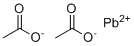 Lead acetate anhydrous molecular structure (CAS 15347-57-6)