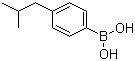 结构式 CAS# 153624-38-5, 4-异丁基苯硼酸; 对异丁基苯硼酸