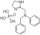 N-Benzyl-4,5-dihydro-N-phenyl-1H-imidazole-2-methylamine monophosphate molecular structure (CAS 154-68-7)