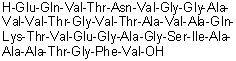 结构式 CAS# 154040-19-4, Peptide NAC (human clone HBS6-1 amyloid non-Aβ component)