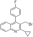 3-(Bromomethyl)-2-cyclopropyl-4-(4'-fluorophenyl)quinoline molecular structure (CAS 154057-56-4)