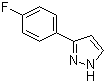 3-(4-氟苯基)-1H-吡唑分子结构 (CAS 154258-82-9)