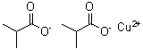 异丁酸铜分子结构 (CAS 15432-56-1)