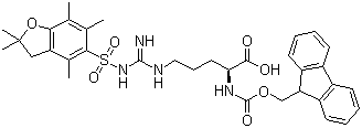 Fmoc-Pbf-精氨酸分子结构 (CAS 154445-77-9)