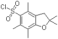 2,2,4,6,7-Pentamethyldihydrobenzofuran-5-sulfonyl chloride molecular structure (CAS 154445-78-0)