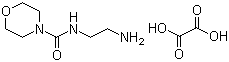 N-(2-Aminoethyl)-4-morpholinecarboxamide ethanedioate molecular structure (CAS 154467-16-0)
