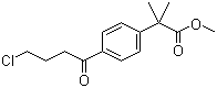 Methyl 2-(4-(4-chlorobutanoyl)phenyl)-2-methylpropanoate molecular structure (CAS 154477-54-0)