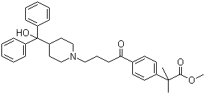 2-[4-[4-[4-(Hydroxydiphenylmethyl)-1-piperidinyl]-1-oxobutyl]phenyl]-2,2-dimethylacetic acid methyl ester molecular structure (CAS 154477-55-1)