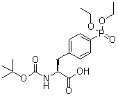 4-(Diethoxyphosphinyl)-N-[(1,1-dimethylethoxy)carbonyl]-L-phenylalanine molecular structure (CAS 154483-81-5)