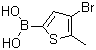4-Bromo-5-methylthiophene-2-boronic acid molecular structure (CAS 154566-69-5)